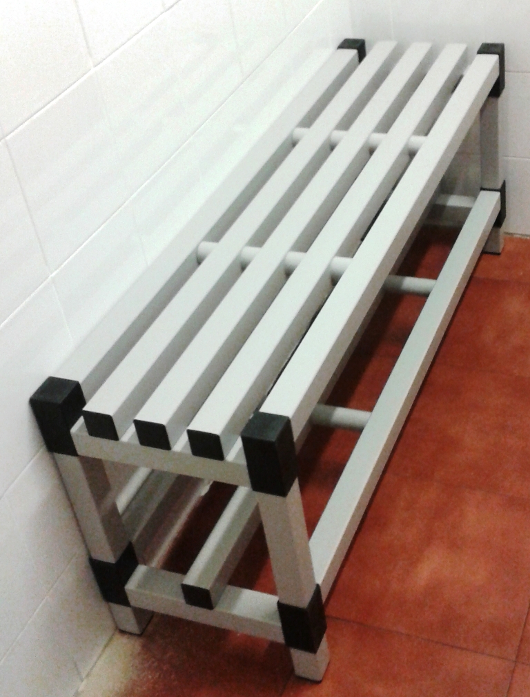banco vestuario en pvc